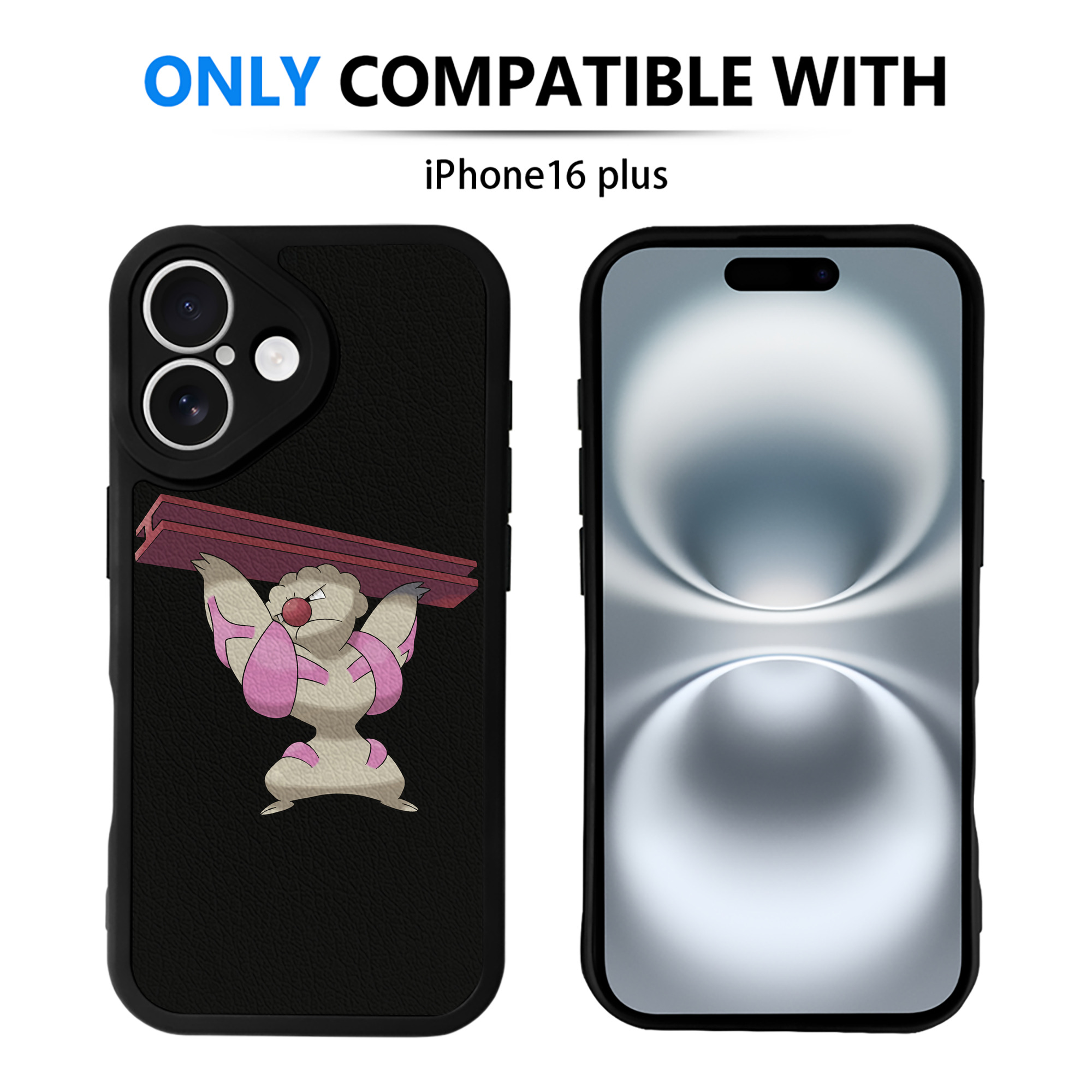 （画像用） ポケットモンスター Pokémon 【iPhone 16シリーズ対応】シリコンスマホケース（レザー調） 材質：シリコン